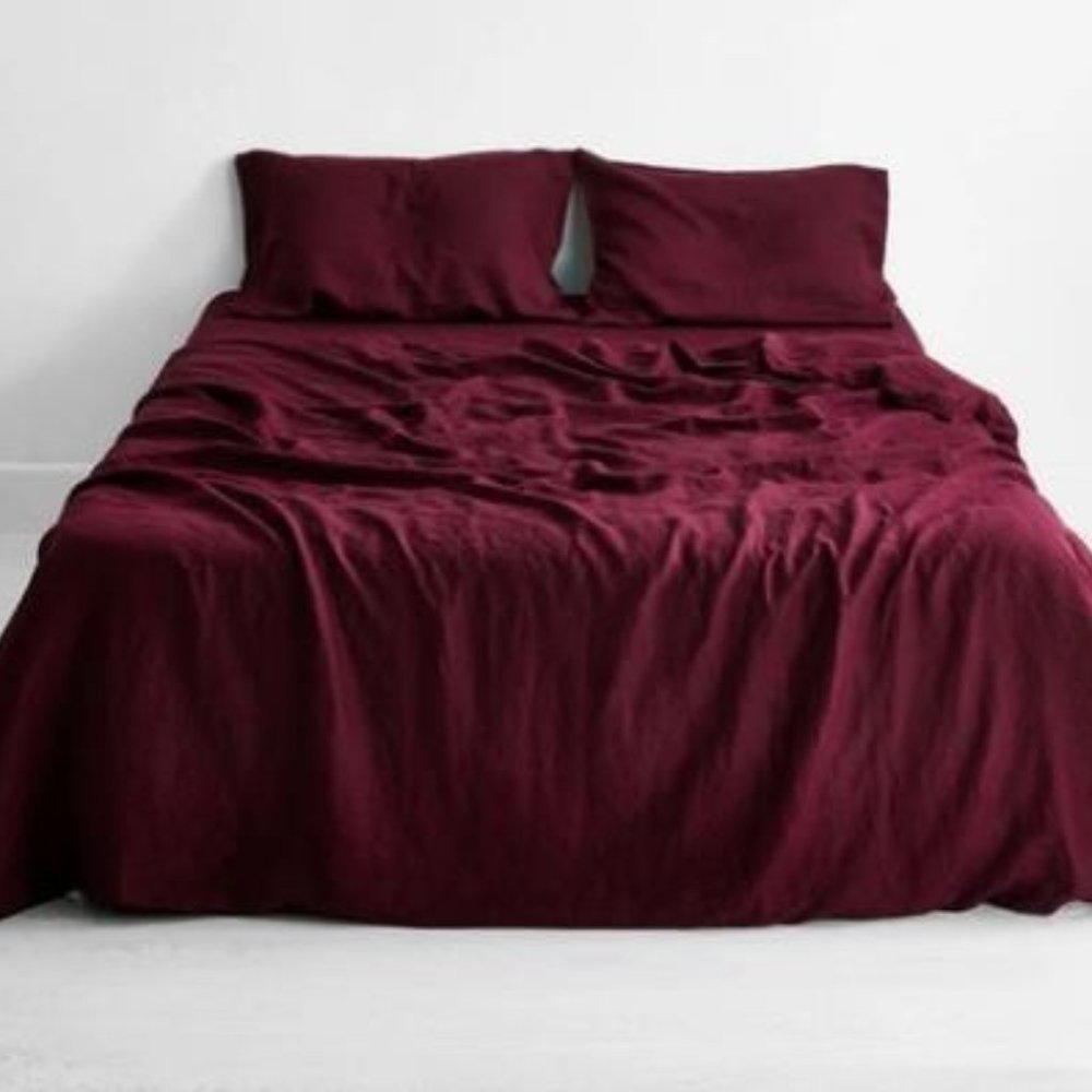 Bed Threads Linen Sheet Set King-Ruby
